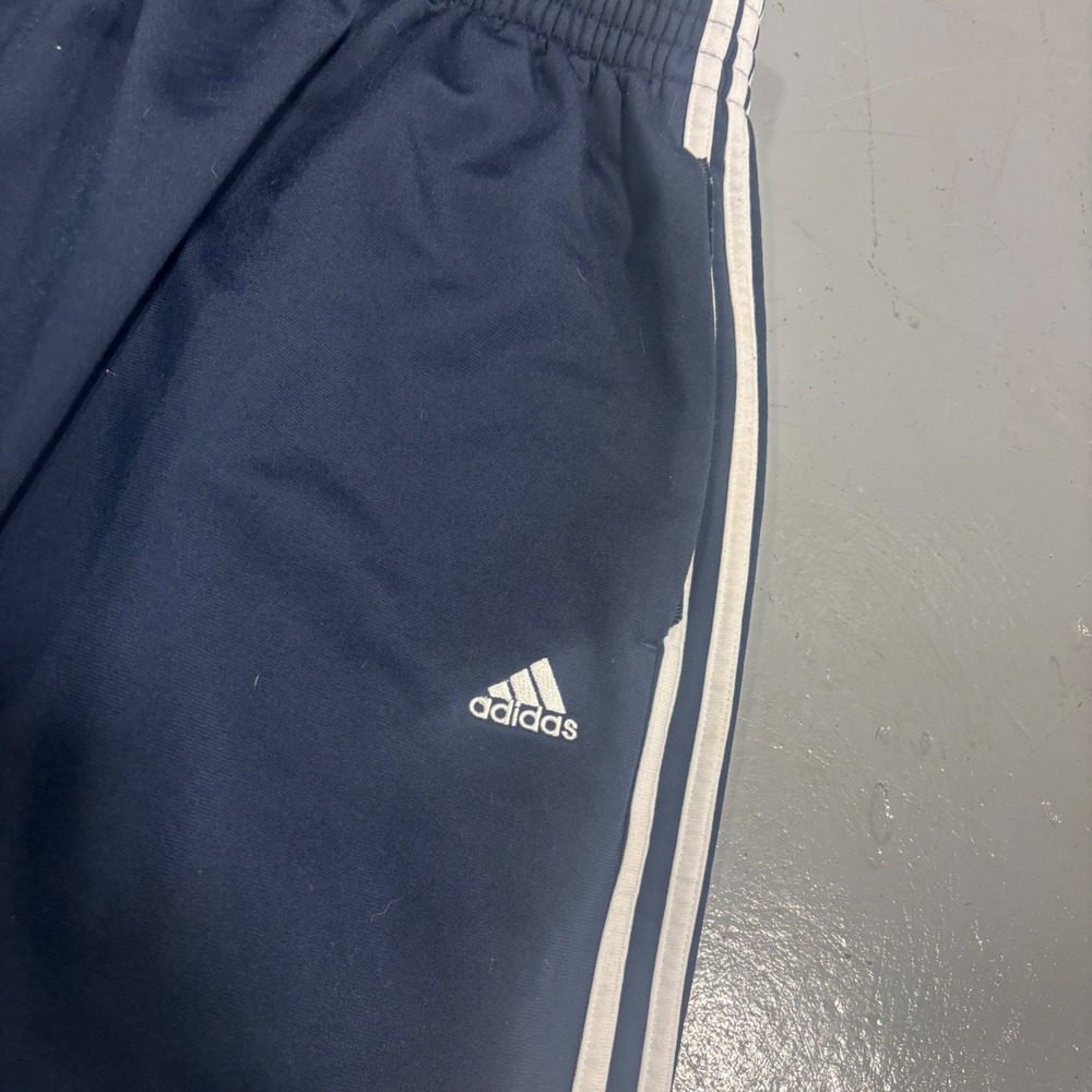 Adidas Navy Blue 3 Stripe Track Pants Mens 2XL Athletic Trousers Baggy